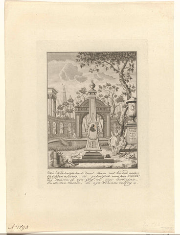 Monument voor Hendrik Hooft Danielsz., 1794, Antoni Zürcher, 1794 Canvas Print