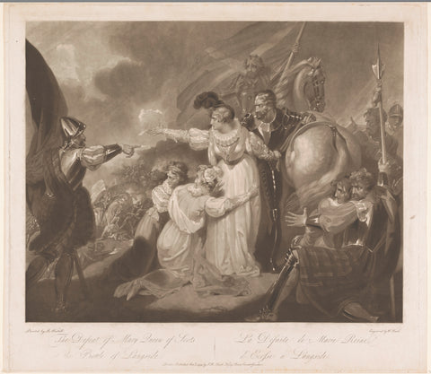 Defeat of Mary, Queen of Scotland, at the battle of Langside, William Ward, 1794 Canvas Print