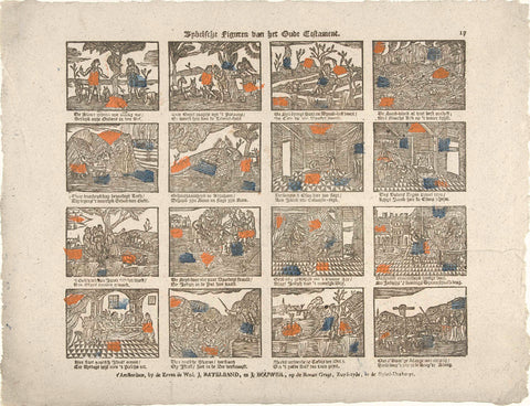 Bybelsche figures of the Old Testament, The heirs the widow J. Ratelband and J. Bouwer, c. 1782 - c. 1793 Canvas Print