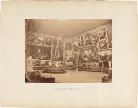 Grand Salon Carré (France), André-Adolphe-Eugène Disdéri (attributed to), 1855 Canvas Print