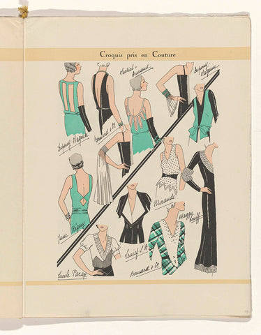 Art - Goût - Beauté, Feuillets de l' élégance féminine, Mai 1931, No. 129, 11e Année, p. 29, anonymous, 1931 Canvas Print