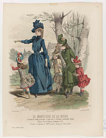 Le Moniteur de la Mode, 1886, No. 2295, No. 31 : Costumes d'Enfants (...), Edouard Tailland, 1886 Canvas Print