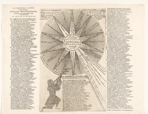 The ten plagues for France according to Mr. Bickerstaf's predictions for the year 1708, Carel Allard (attributed to), 1708 Canvas Print