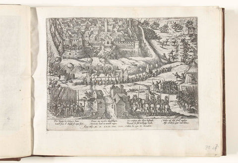 Siege of Saint-Jean d'Angély, 1569, Frans Hogenberg, 1565- 1573 Canvas Print