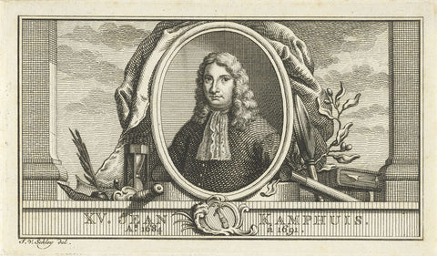 Portrait of Johannes Camphuys, Jacob van der Schley, 1763 Canvas Print