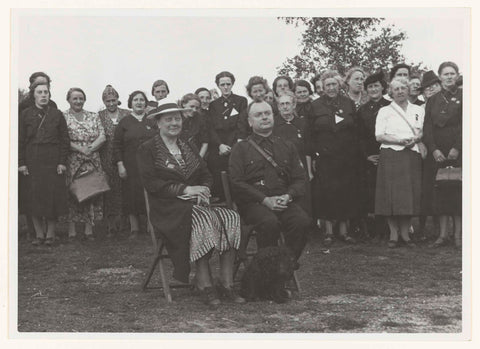 Anton Mussert and his wife, Fotodienst NSB, 1940 Canvas Print