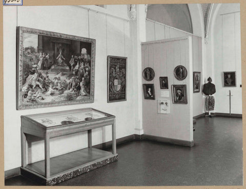 Room 102 with various objects including a number of small portraits on a panel in the middle, 1963 Canvas Print