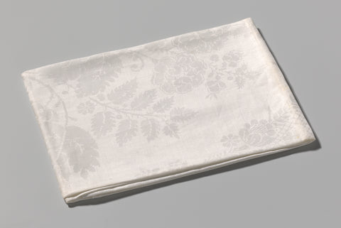 Napkin of linen damask with a lace pattern, , c. 1650 - c. 1700 Canvas Print