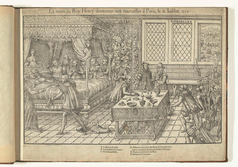 Death of Henry II, 1559, Jean Perrissin, 1570 Canvas Print