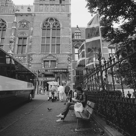 Entrance with panel bearing the exhibition title Drawings by Rembrandt, c. 1985 Canvas Print