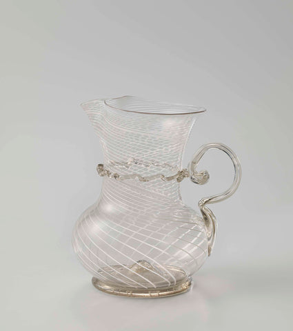 Filigree glass jug, anonymous, c. 1550 - c. 1700 Canvas Print