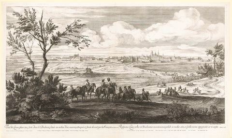 View of Zoutleeuw, 1678, Franz Ertinger, 1685 Canvas Print