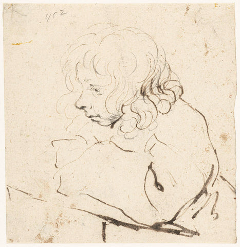 Moses ter Borch, illustrating, Gerard ter Borch (II), c. 1650 - 1655 Canvas Print