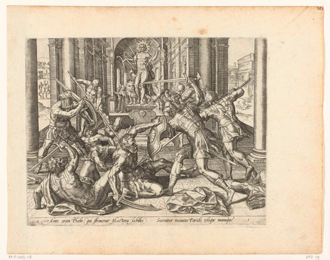 Death of Paris, Pieter Jalhea Furnius, in or before 1571 Canvas Print