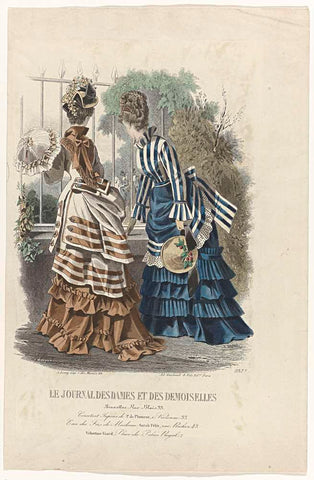 Le Journal des Dames et des Demoiselles, ca. 1873, No. 1157c : Corsets et Jupons (...), A. Bodin, c. 1873 Canvas Print