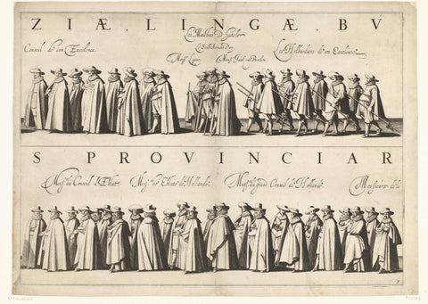 Funeral procession of Prince Maurits (plate 7), 1625, Jan van de Velde (II), 1626 Canvas Print