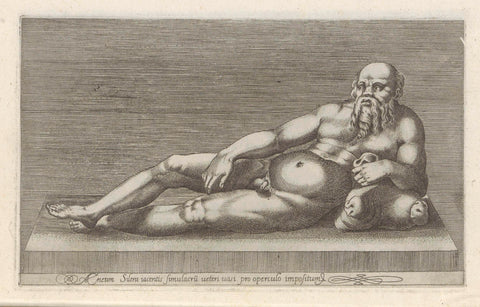 Sculpture of Silenus, anonymous, 1584 Canvas Print