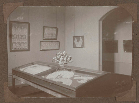 Set-up during the lace exhibition in 1926, 1926 Canvas Print