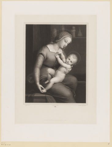 Maria with Child, François Forster, 1838 Canvas Print