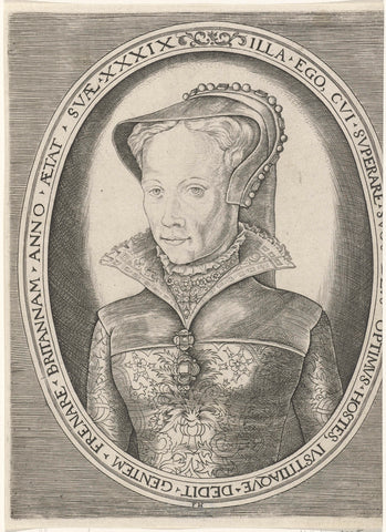 Portrait of Mary I, Frans Huys, 1546- 1562 Canvas Print