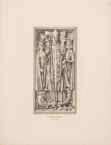 Tombe-zerk, anonymous, 1857 - 1864 Canvas Print