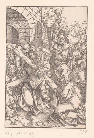 Carrying the Cross, anonymous, Hans Schäufelein, 1506 - 1507 Canvas Print