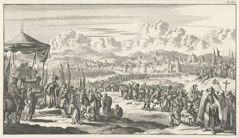 Jerusalem recaptured by Saladin, Jan Luyken, 1683 Canvas Print