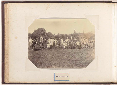 Group portrait of cyclists, possibly in South Africa, anonymous, c. 1885 - c. 1910 Canvas Print