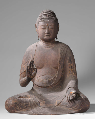 The Buddha Amida, anonymous, c. 1125 - c. 1175 Canvas Print