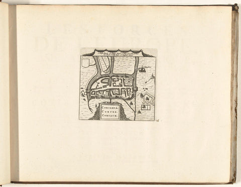 Map of Cork, 1726, anonymous, 1726 Canvas Print