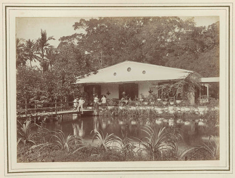 House on the water, Kassian Céphas, 1886 Canvas Print