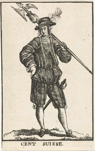 Soldier of the Cent-Suisses, c. 1750, anonymous, 1740 - 1760 Canvas Print