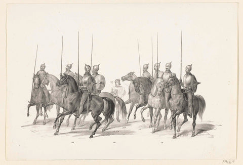 Parade nos 116-121, anonymous, 1840 Canvas Print