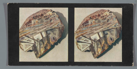 Cross section of agate stone, Farbenphotographischen Gesellschaft, c. 1900 - c. 1940 Canvas Print