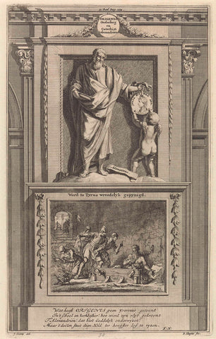 Father origen, Jan Luyken, 1698 Canvas Print