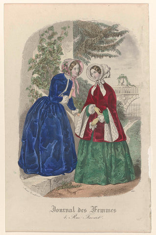 Journal des Femmes, ca. 1850, Pl. 1628, anonymous, c. 1850 Canvas Print