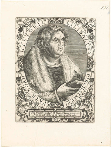 Portret van Willibald Pirckheimer, Theodor de Bry, 1669 Canvas Print