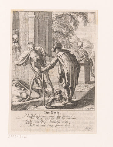 Blind and Death, Rudolph Meyer, 1650 Canvas Print