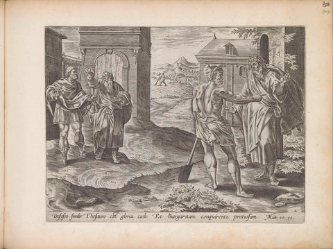 Parable of the treasure in the field, anonymous, 1643 Canvas Print