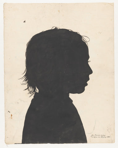 Silhouetported Jan Brandes junior, Jan Brandes, 1783 Canvas Print