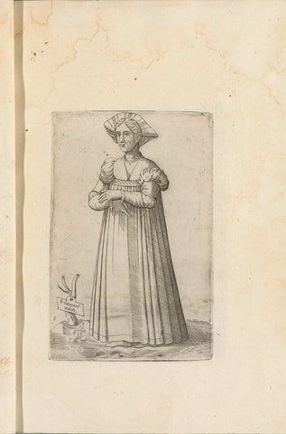 Standing woman, Ferando Bertelli, 1569 Canvas Print