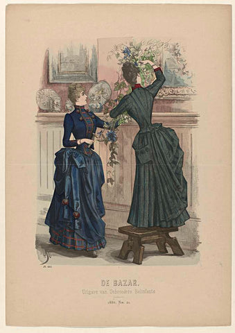 De Bazar, 1886, Nr. 21, Pl. 662, anonymous, 1886 Canvas Print