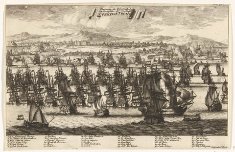 Conquest of Île de Noirmoutier by admiral Cornelis Tromp, 1674, Bastiaen Stopendael, 1690 - 1692 Canvas Print