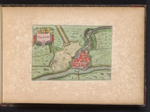 Map of Nantes, anonymous, 1735 Canvas Print