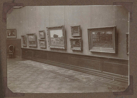 Wall of paintings in room 372 in 1922, 1922 Canvas Print