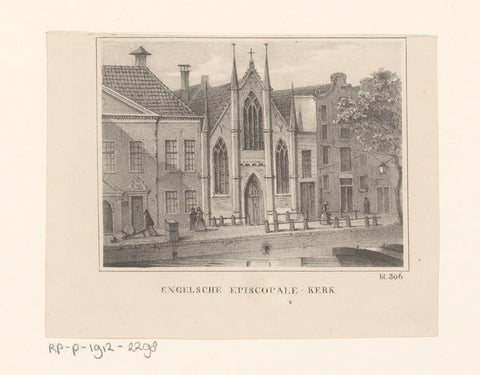 English Episcopal Church, anonymous, 1829 - 1899 Canvas Print