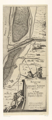 Siege of Schenckenschans (right-hand leaf), 1635, Willem Hondius, 1635 Canvas Print