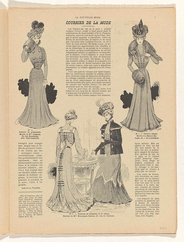 La Nouvelle Mode, No. 1: 1 January 1900: pagina 5, anonymous, 1900 Canvas Print