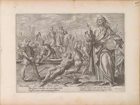 Crucifixion of Christ, anonymous, 1643 Canvas Print