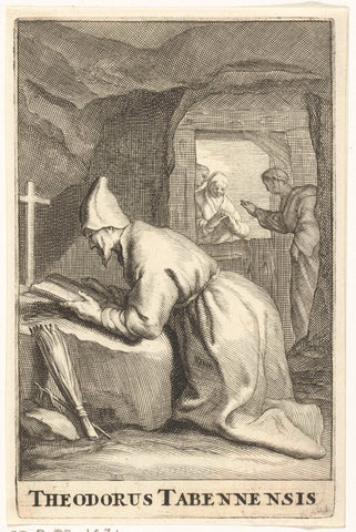 Saint Theodore of Tabennae, Frederick Bloemaert, after 1636 - c. 1670 Canvas Print